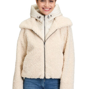 AMBER & JUNE Plüschjacke